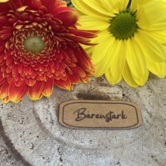 SnapPap Label zum Aufnähen "Bärenstark"