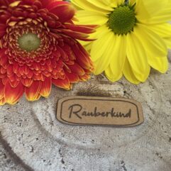 SnapPap Label zum Aufnähen "Räuberkind"