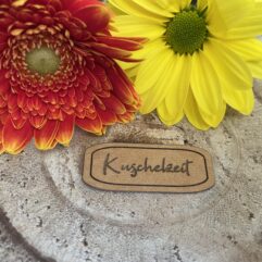 SnapPap Label zum Aufnähen "Kuschelzeit"