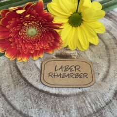 SnapPap Label zum Aufnähen "Laber Rhabarber"
