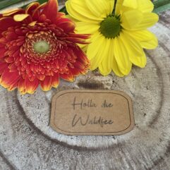 SnapPap Label zum Aufnähen "Holla die Waldfee"
